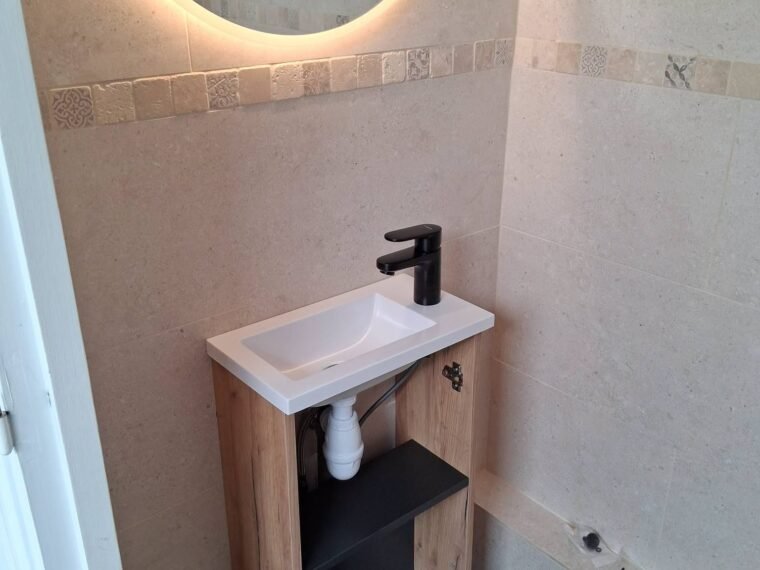 Réalisation SM PLOMBERIE — rénovation de salle de bain