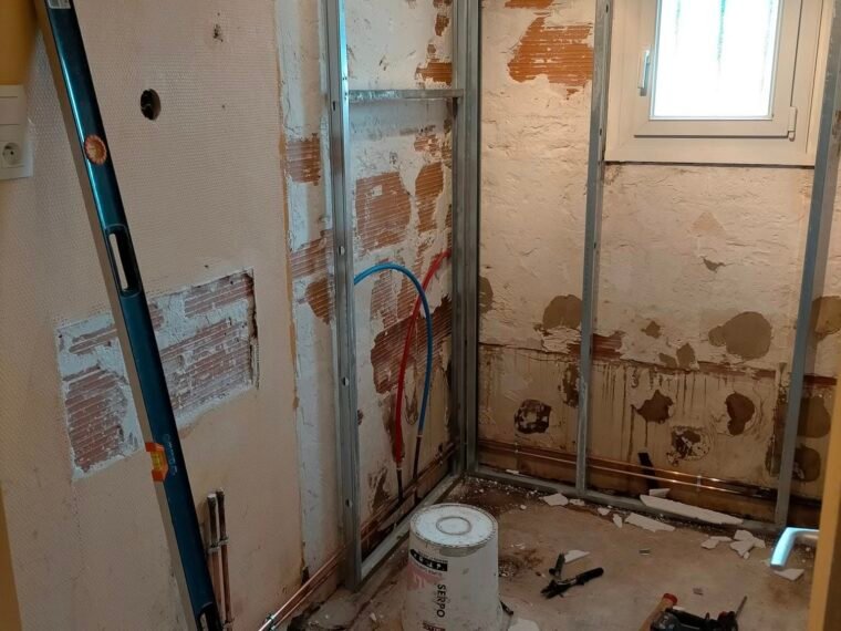 Réalisation SM PLOMBERIE — rénovation de salle de bain